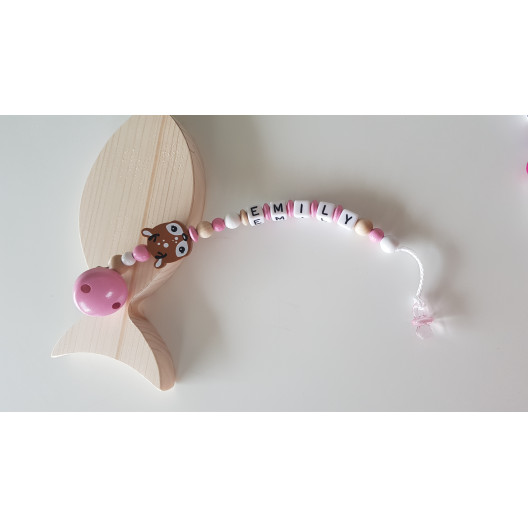 Schnullerkette Motiv "Rehkitz" Schnullerkette Motiv "Rehkitz"