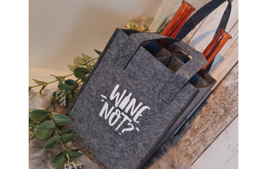 Filz-Wine-Bag inkl. Wunschmotiv